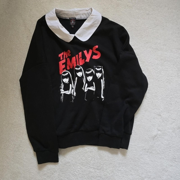 Emily the strange collar sweater size M - Picture 1 of 3